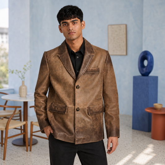 Gen Z Fit — Indian model wearing GLJK14, styled with contemporary street-ready energy in an urban setting.