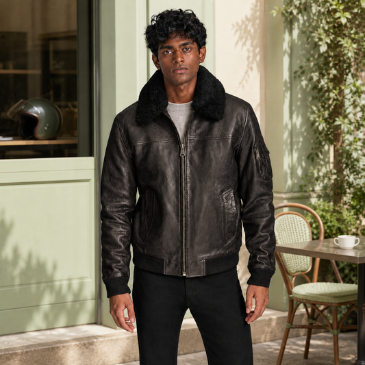 Gen Z Fit — Indian model wearing GLJK24, styled with contemporary street-ready energy in an urban setting.