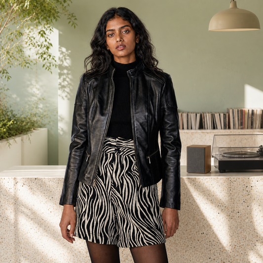 Gen Z Fit β Indian model wearing GLJK39, styled with contemporary street-ready energy in an urban setting.