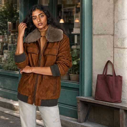 Gen Z Fit β Indian model wearing GLJK57, styled with contemporary street-ready energy in an urban setting.
