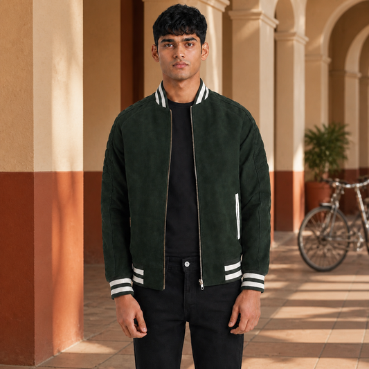Gen Z Fit — Indian model wearing GLJK69, styled with contemporary street-ready energy in an urban setting.