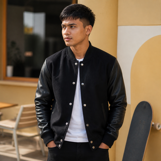 Gen Z Fit — Indian model wearing GLJK95, styled with contemporary street-ready energy in an urban setting.