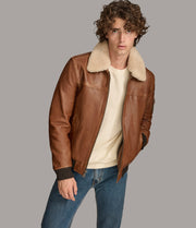 Modern Leather Bomber