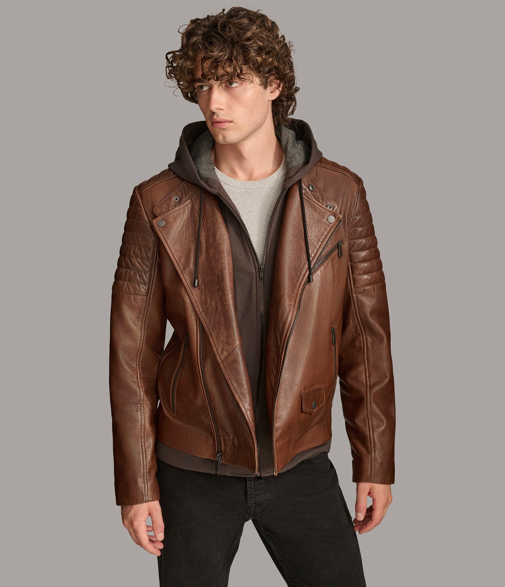 ジャケット・アウター OHOTORO Urban Leather Jacket brown ジャケット・アウター OHOTORO Urban Leather Jacket brown