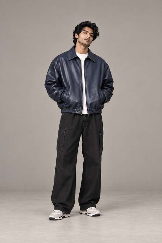 Navy Drift Oversized Bomber