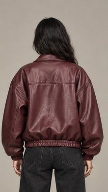 Oxblood Volume Oversized Bomber