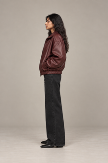 Oxblood Volume Oversized Bomber
