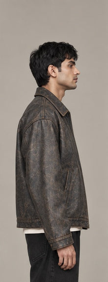 Ash Grain Oversized Harrington