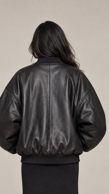 Noir Volume Oversized Bomber