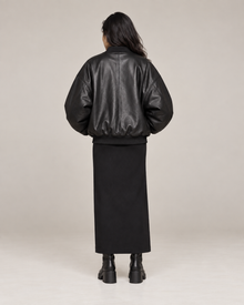 Noir Volume Oversized Bomber