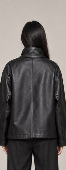 Black Fold Wrap Jacket