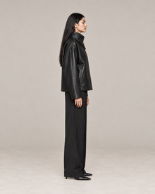 Black Fold Wrap Jacket