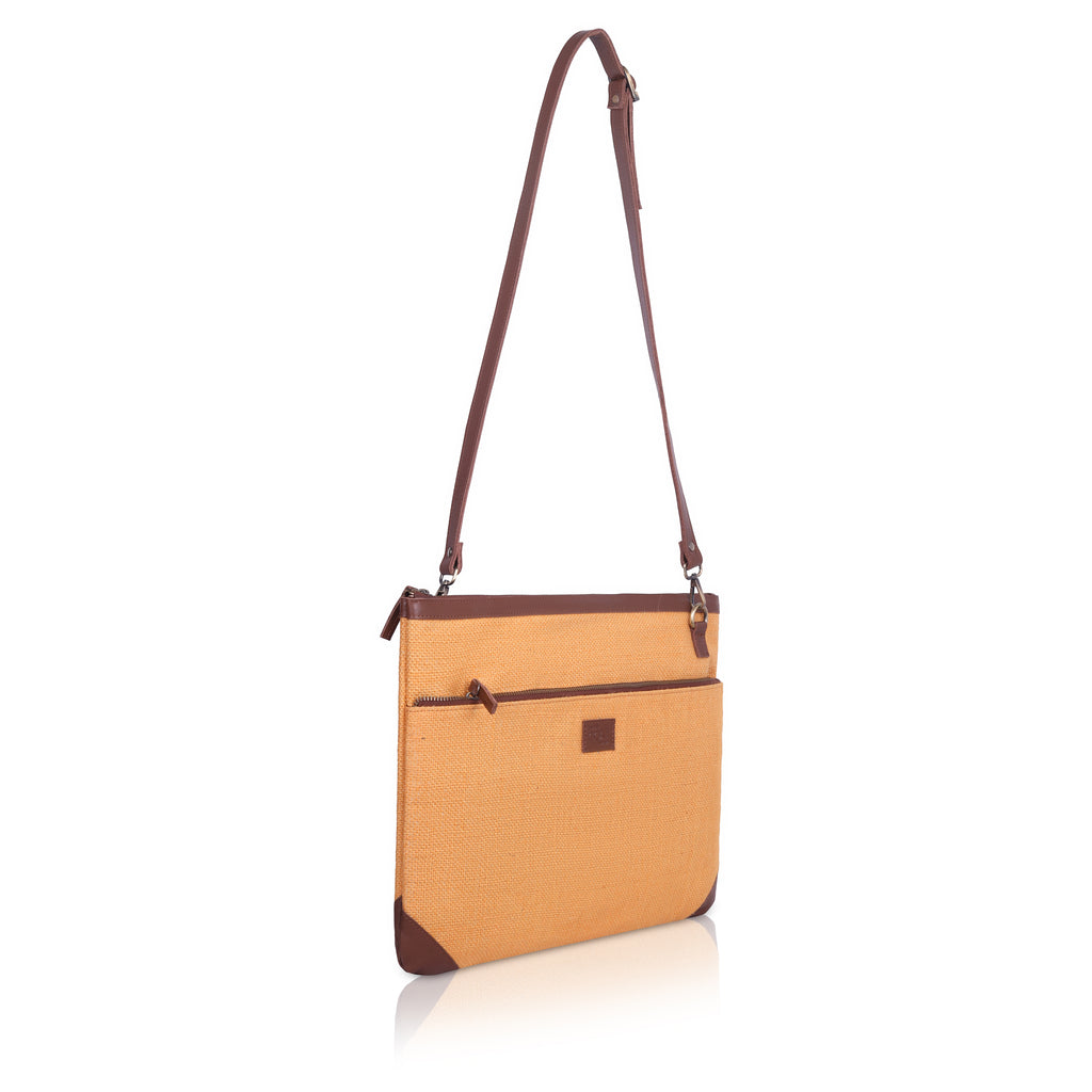 Jute Laptop Sleeve (Yellow)
