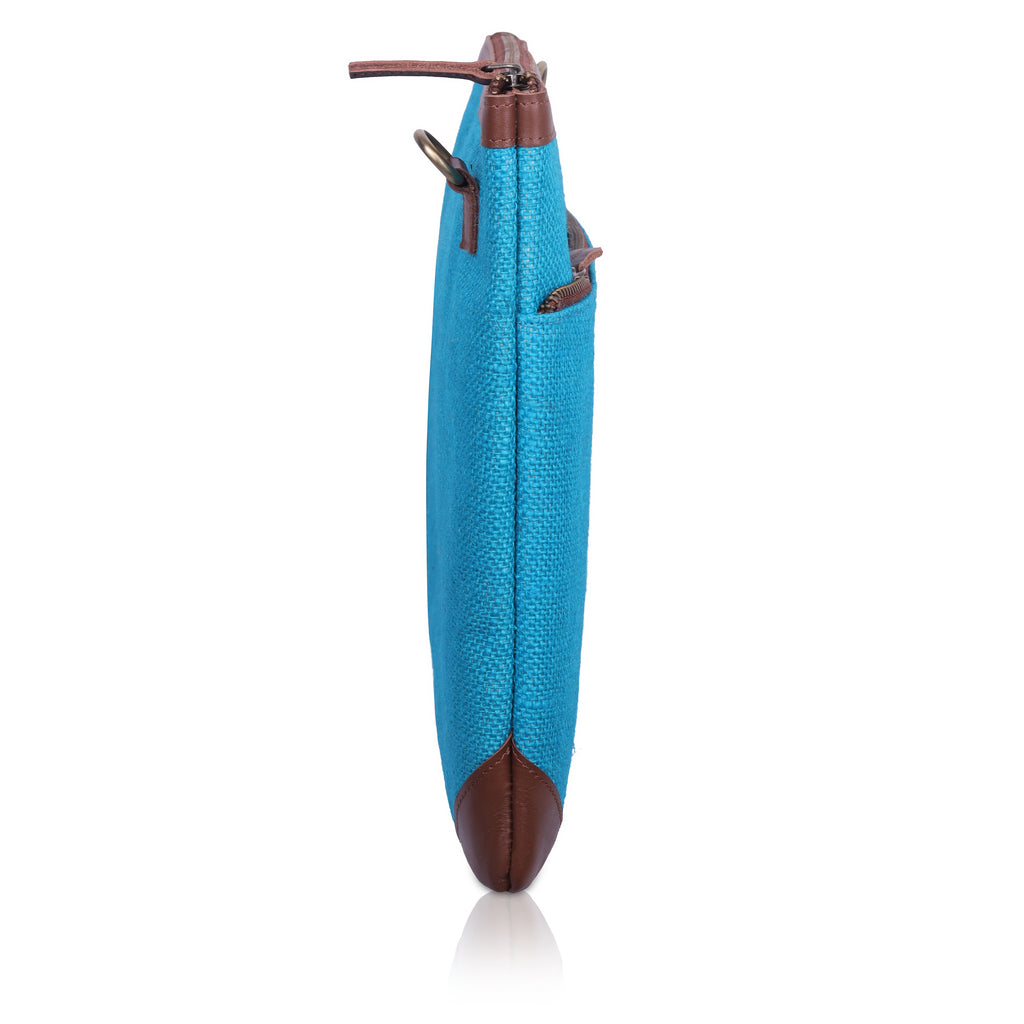 Jute Laptop Sleeve (Navy Blue)