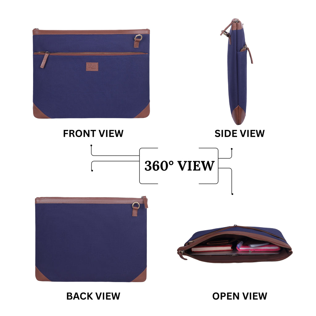 Jute Laptop Sleeve (Royal Blue)