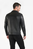 Pg Signature Black Men'S Leather Jacket