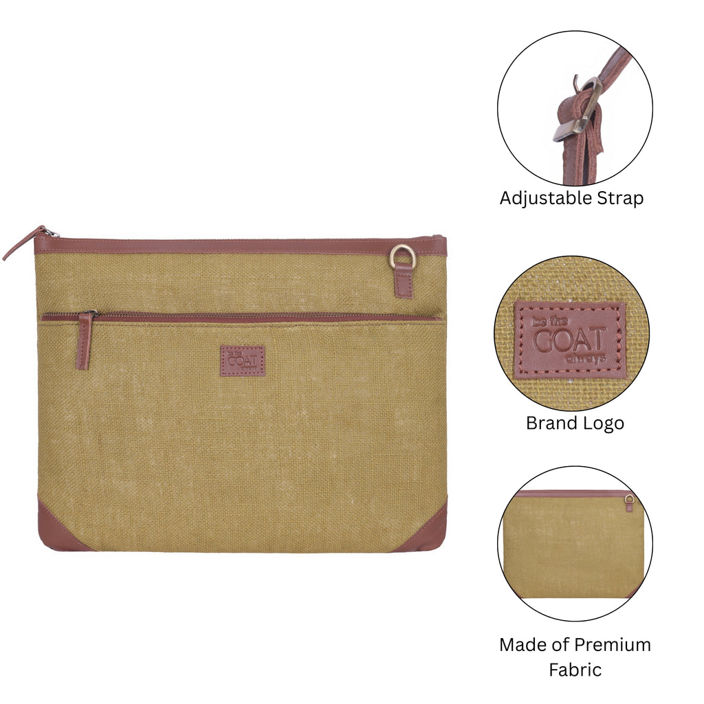Jute Laptop Sleeve (Green)