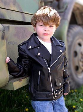 Black Leather Jackets For Kids