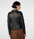 Luxury Asymmetrical Leather Jacket - Genuine Leather Moto Style