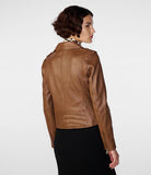 Women'S Black Asymmetrical Leather Jacket - Luxury & Edgy Style