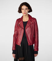 Premium Moto Jacket - 100% Genuine Leather, Asymmetrical Zipper