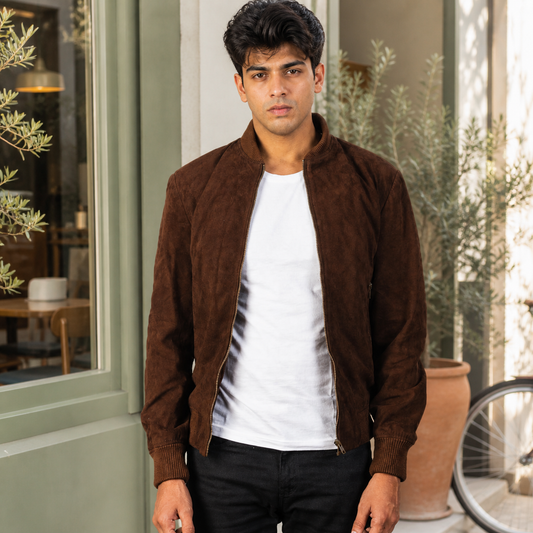 Gen Z Fit — Indian model wearing GLJK100, styled with contemporary street-ready energy in an urban setting.