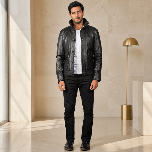 Millennial Fit — Indian model wearing GLJK107, styled for polished everyday versatility in a premium commercial setting.