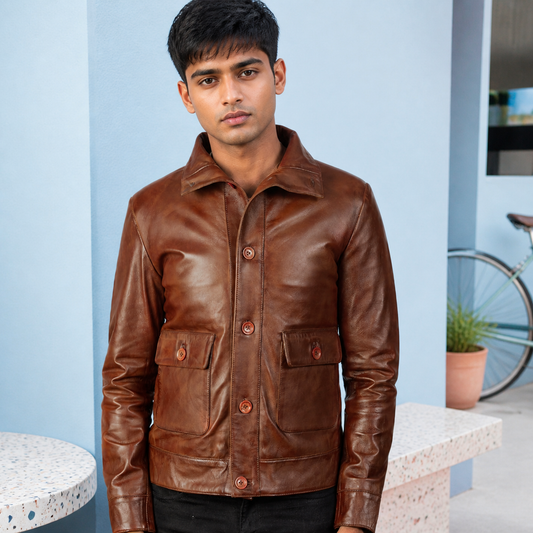 Gen Z Fit — Indian model wearing GLJK120, styled with contemporary street-ready energy in an urban setting.