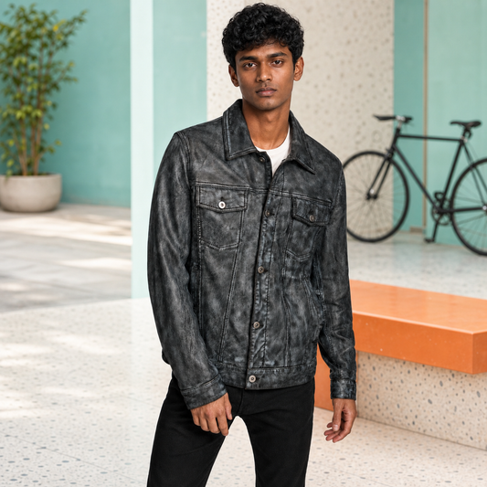 Gen Z Fit — Indian model wearing GLJK19, styled with contemporary street-ready energy in an urban setting.