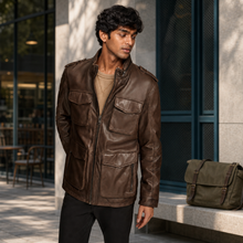 Gen Z Fit — Indian model wearing GLJK23, styled with contemporary street-ready energy in an urban setting.