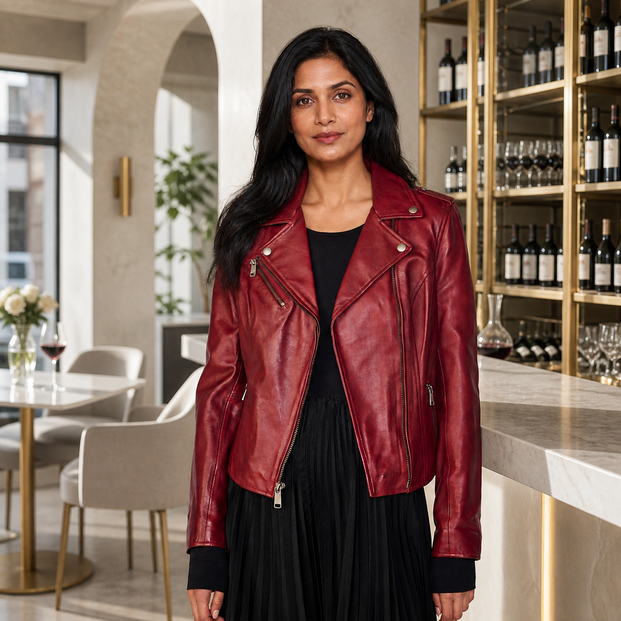 Millennial Fit — Indian model wearing GLJK35, styled for polished everyday versatility in a premium commercial setting.