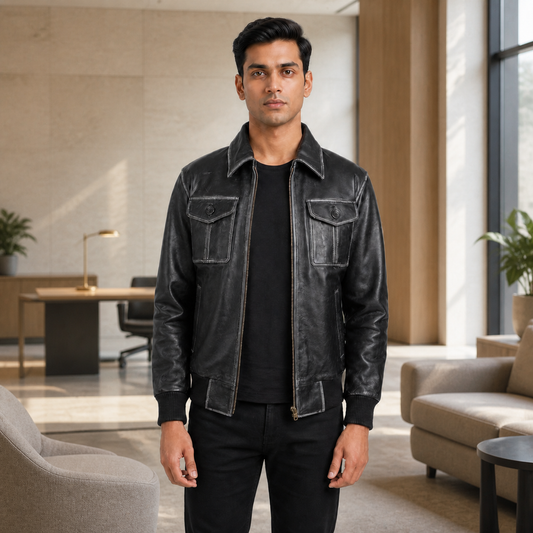 Millennial Fit — Indian model wearing GLJK66, styled for polished everyday versatility in a premium commercial setting.