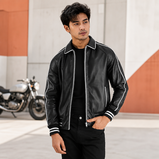 Gen Z Fit — Indian model wearing GLJK73, styled with contemporary street-ready energy in an urban setting.