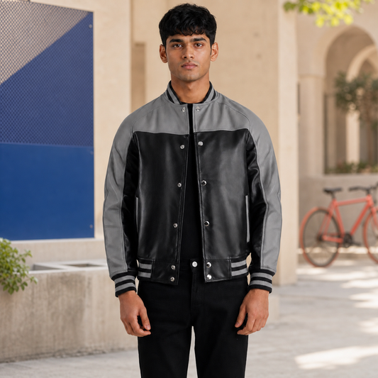 Gen Z Fit — Indian model wearing GLJK82, styled with contemporary street-ready energy in an urban setting.