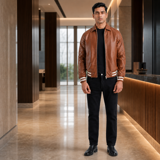Millennial Fit — Indian model wearing GLJK86, styled for polished everyday versatility in a premium commercial setting.