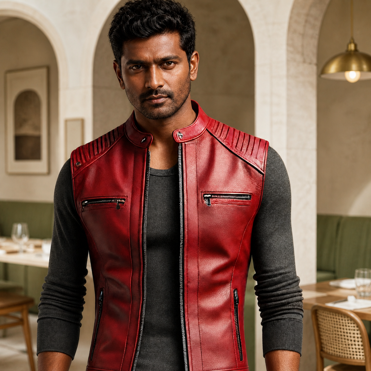 Millennial Fit — Indian model wearing GLJK9, styled for polished everyday versatility in a premium commercial setting.