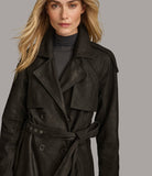 Trenchcoat Lederjacke