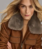 Bomber With Faux Fur Collar