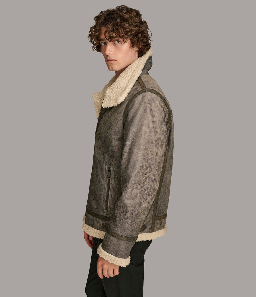 Urban Edge Xander Aviator With Faux Shearling