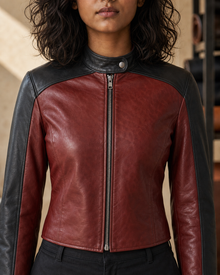 Signal Racer leather jacket construction detail