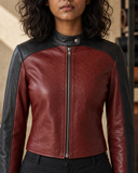 Signal Racer leather jacket construction detail