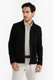 Schwarze Herren Lederjacke