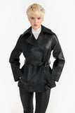 Signature Schwarze Damen Lederjacke