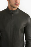 Pg Signature Olive Men'S Leather Jacket