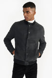 Schwarze Herren Lederjacke