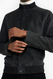 Black Men'S Leather Jacket