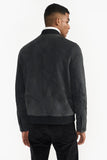 Schwarze Herren Lederjacke