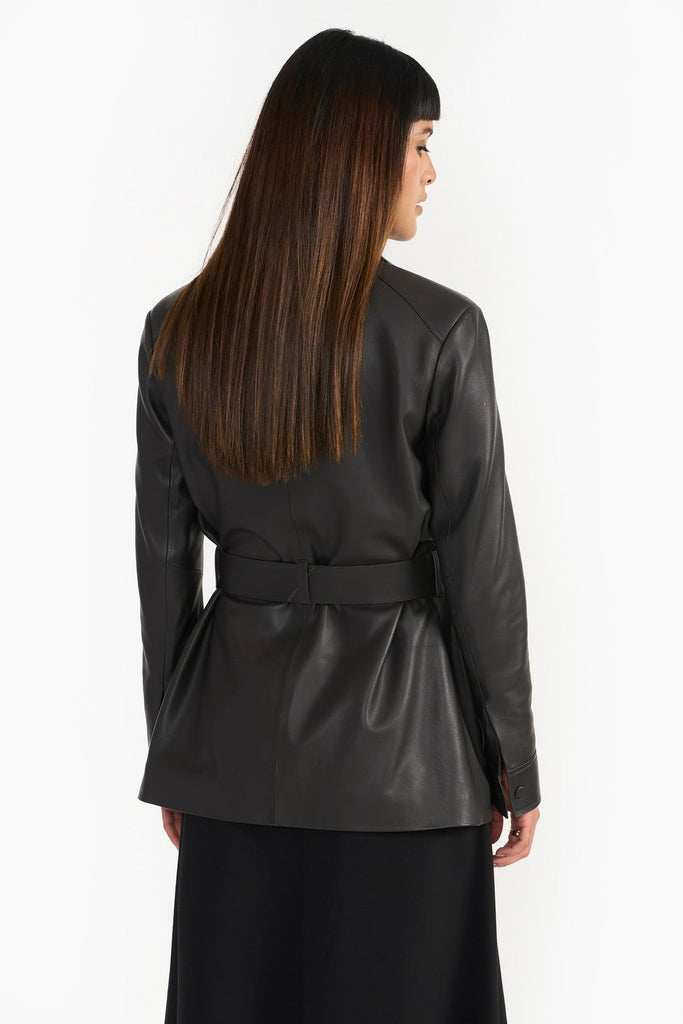 Signature Dark Brown Women'S Leather Jacket