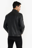 Pg Signature Black Men'S Leather Jacket