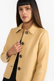 Yellow Women'S Leather Jacket